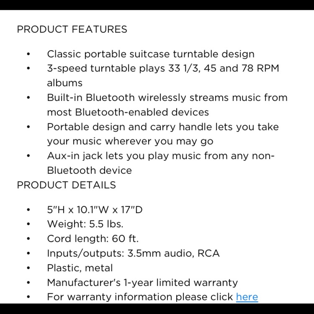 Victrola record player - Picture 2 of 2